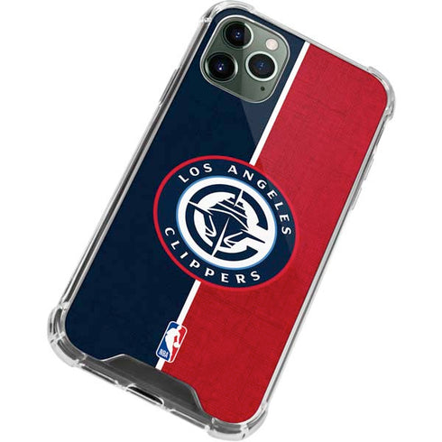 NBA LA Clippers Canvas iPhone 12 Pro Clear Case