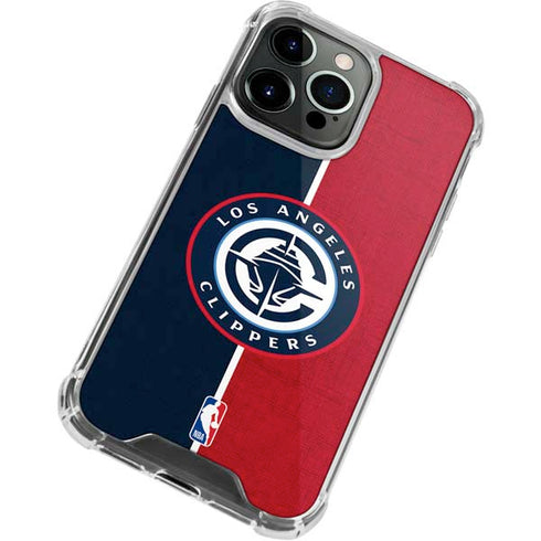 NBA LA Clippers Canvas iPhone 13 Pro Max Clear Case