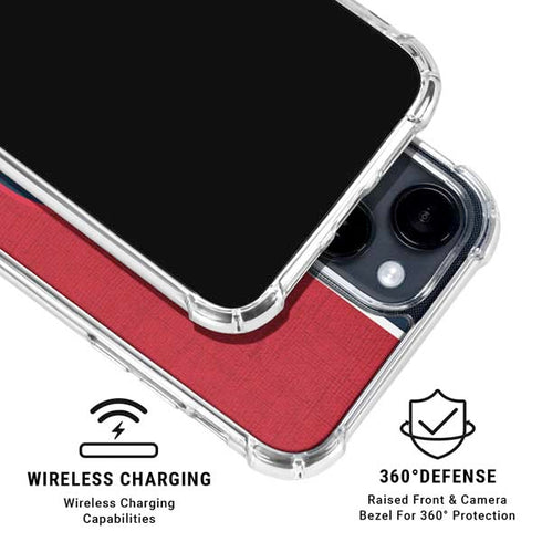 NBA LA Clippers Canvas iPhone 14 Plus Clear Case
