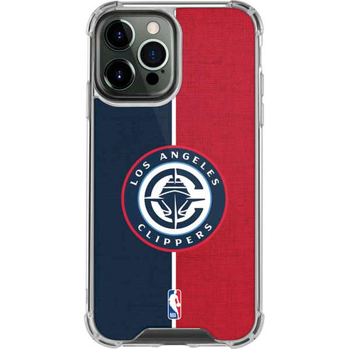 NBA LA Clippers Canvas iPhone 14 Pro Max Clear Case