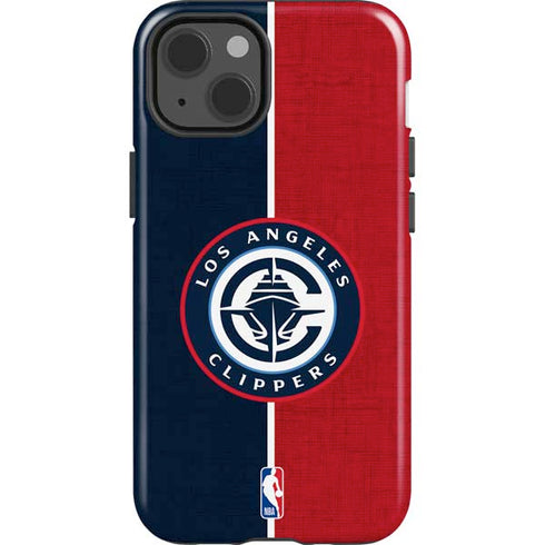 NBA LA Clippers Canvas iPhone 15 Plus Impact Case