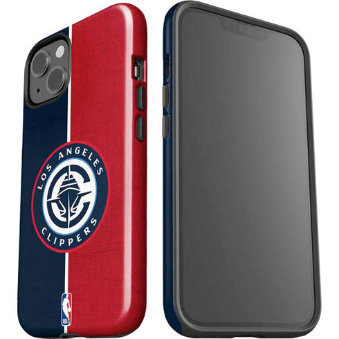 NBA LA Clippers Canvas iPhone 15 Plus Impact Case