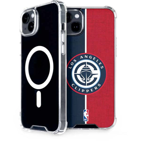 NBA LA Clippers Canvas iPhone 15 Plus MagSafe Case