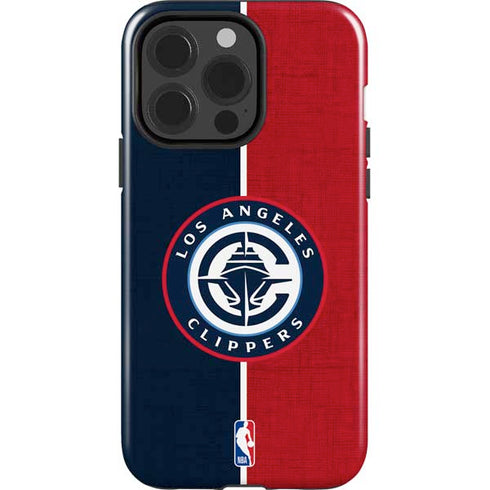 NBA LA Clippers Canvas iPhone 15 Pro Impact Case
