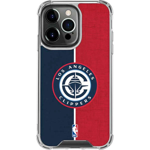 NBA LA Clippers Canvas iPhone 15 Pro Max Clear Case
