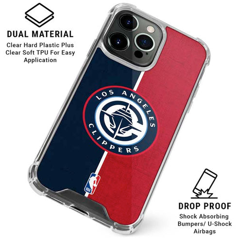NBA LA Clippers Canvas iPhone 15 Pro Max Clear Case