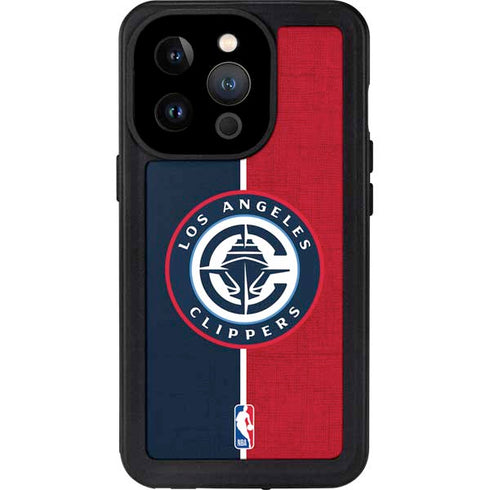 NBA LA Clippers Canvas iPhone 15 Pro Waterproof Case