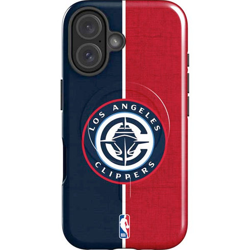 NBA LA Clippers Canvas iPhone 16 Magsafe Impact Case