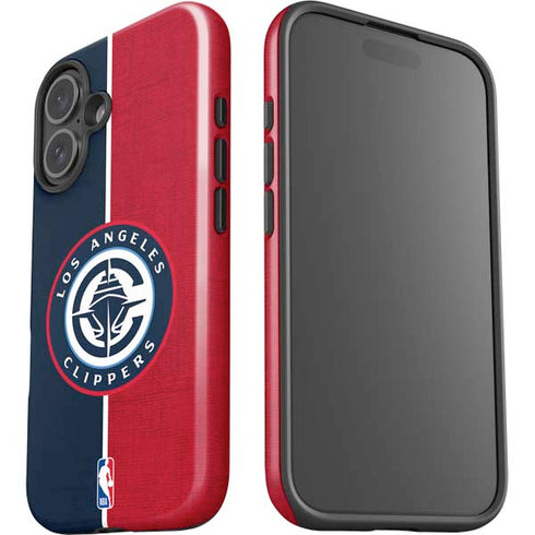 NBA LA Clippers Canvas iPhone 16 Plus Impact Case