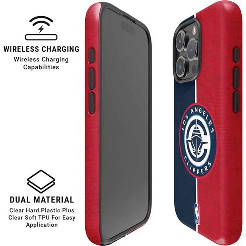 NBA LA Clippers Canvas iPhone 16 Pro Magsafe Impact Case
