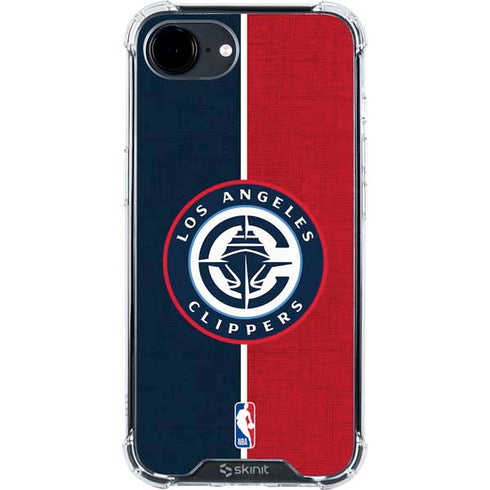 NBA LA Clippers Canvas iPhone 16e Clear Case