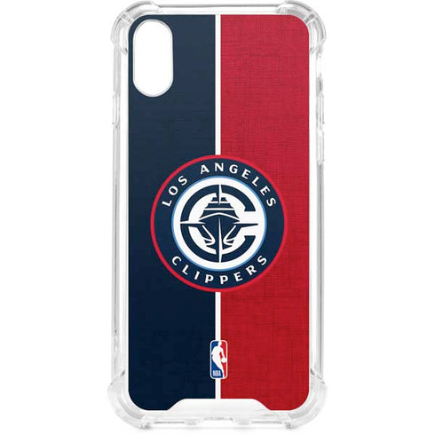 NBA LA Clippers Canvas iPhone XS Clear Case