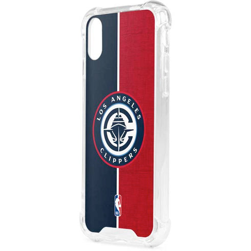 NBA LA Clippers Canvas iPhone XS Clear Case