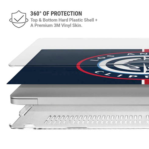 NBA LA Clippers Canvas MacBook Pro 16in (2021-25) Case plus Skin
