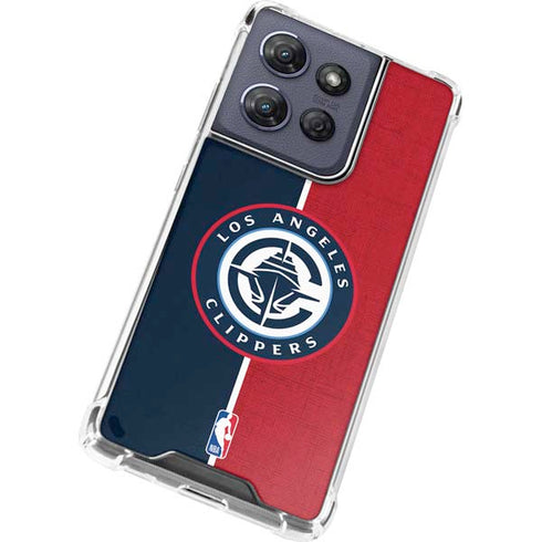 NBA LA Clippers Canvas Moto G 5G (2025) Clear Case