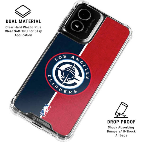 NBA LA Clippers Canvas Moto G Power 5G (2024) Clear Case