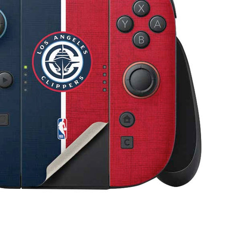 NBA LA Clippers Canvas Nintendo Switch 2 (2025) Joy-Con Controller Skin