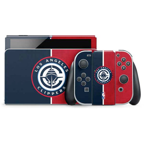 NBA LA Clippers Canvas Nintendo Skins