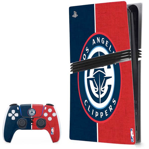 NBA LA Clippers Canvas PS5 Pro Bundle Skin