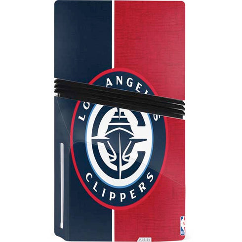 NBA LA Clippers Canvas PS5 Pro Disk Console Skin