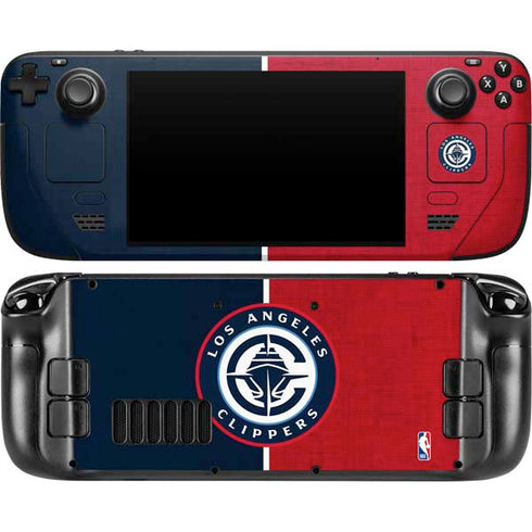 NBA LA Clippers Canvas Steam Deck Handheld Gaming Computer OLED Skin