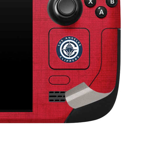 NBA LA Clippers Canvas Steam Deck Handheld Gaming Computer Skin