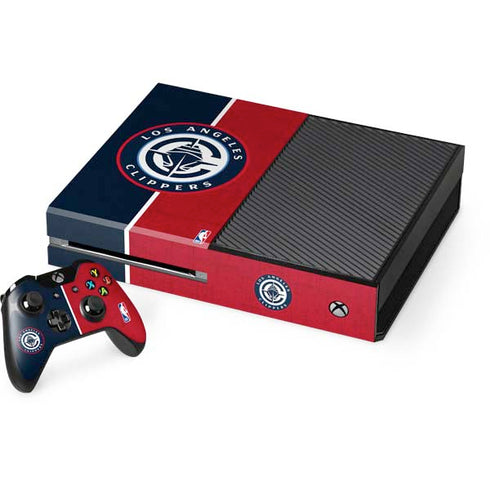NBA LA Clippers Canvas Xbox One Console and Controller Bundle Skin