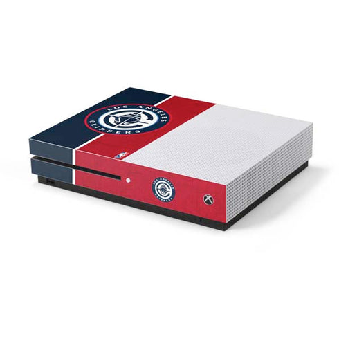 NBA LA Clippers Canvas Xbox One S Console Skin