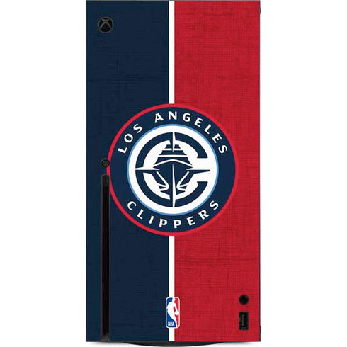 NBA LA Clippers Canvas Xbox Series X Console Skin