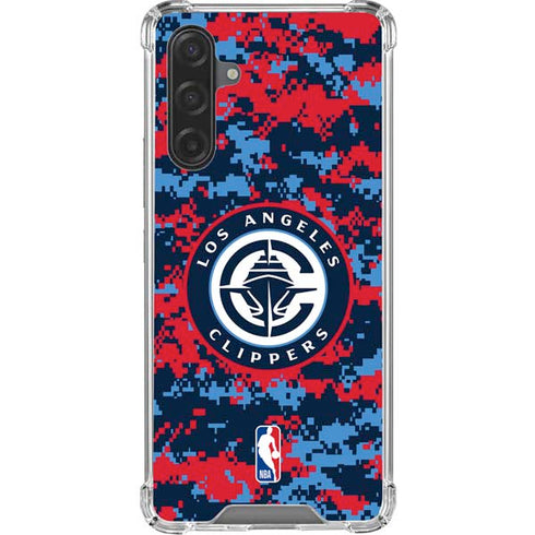 NBA LA Clippers Digi Camo Galaxy A17 Clear Case