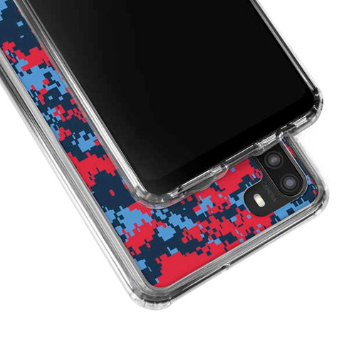 NBA LA Clippers Digi Camo Galaxy A21 Clear Case