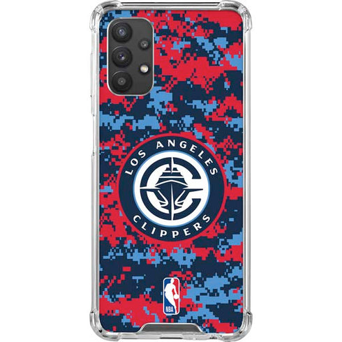 NBA LA Clippers Digi Camo Galaxy A32 5G Clear Case