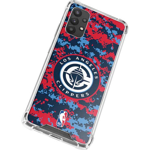 NBA LA Clippers Digi Camo Galaxy A32 5G Clear Case