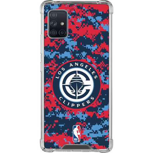 NBA LA Clippers Digi Camo Galaxy A51 5G Clear Case