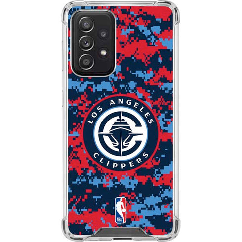 NBA LA Clippers Digi Camo Galaxy A52 5G Clear Case