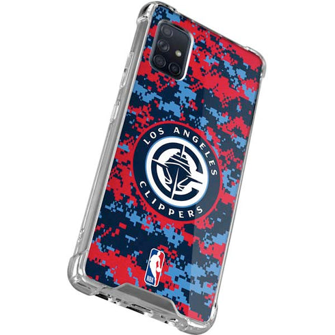 NBA LA Clippers Digi Camo Galaxy A71 5G Clear Case