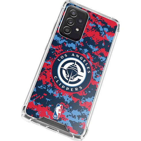 NBA LA Clippers Digi Camo Galaxy A72 5G Clear Case