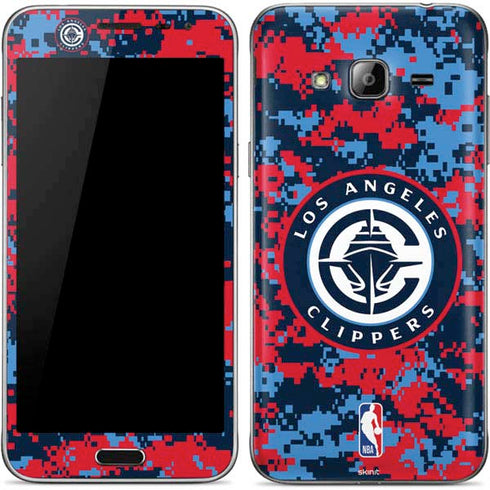 NBA LA Clippers Digi Camo Galaxy J3 Skin