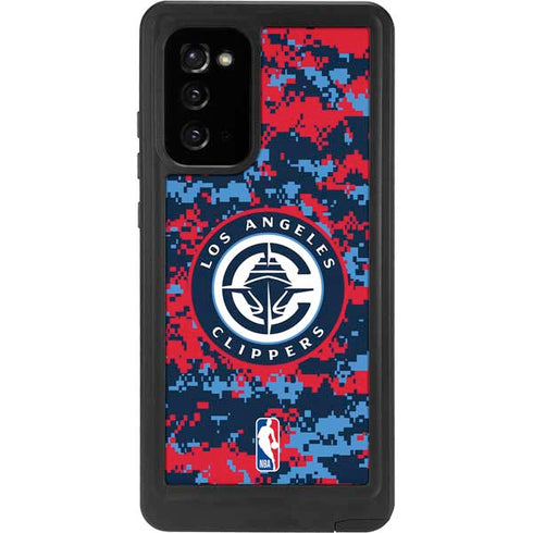 NBA LA Clippers Digi Camo Galaxy Note20 5G Waterproof Case