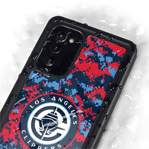 NBA LA Clippers Digi Camo Galaxy Note20 5G Waterproof Case