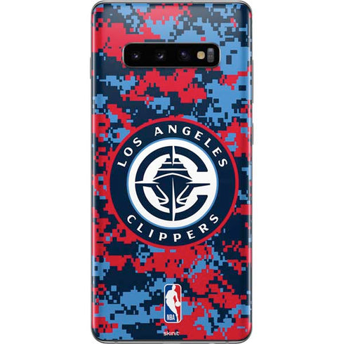 NBA LA Clippers Digi Camo Galaxy S10 Plus Skin