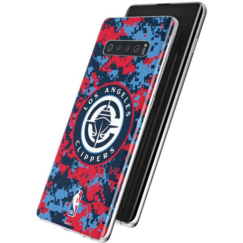 NBA LA Clippers Digi Camo Galaxy S10 Plus Skin
