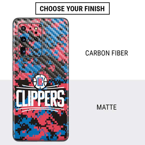 NBA LA Clippers Digi Camo Galaxy S20 Ultra 5G Skin