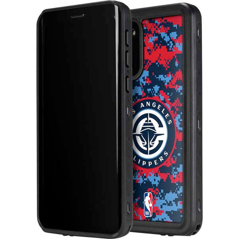 NBA LA Clippers Digi Camo Galaxy S20 Waterproof Case