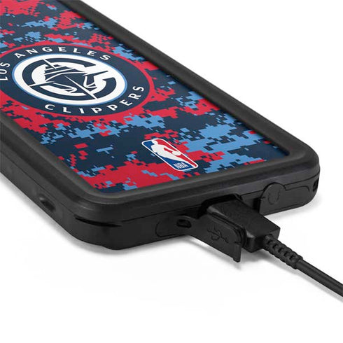 NBA LA Clippers Digi Camo Galaxy S20 Waterproof Case