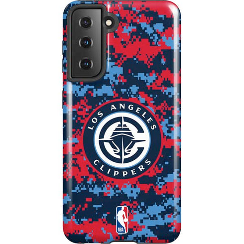NBA LA Clippers Digi Camo Galaxy S21 5G Pro Case