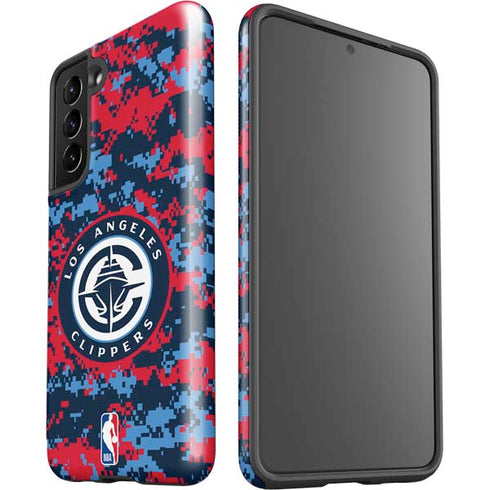 NBA LA Clippers Digi Camo Galaxy S21 5G Pro Case