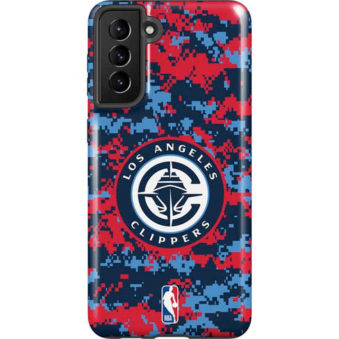NBA LA Clippers Digi Camo Galaxy S21 FE Pro Case