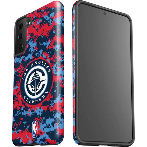 NBA LA Clippers Digi Camo Galaxy S21 Plus 5G Pro Case