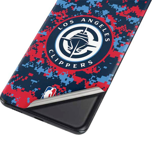 NBA LA Clippers Digi Camo Galaxy S21 Plus 5G Skin